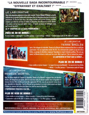 The Maze Runner Trilogy (Więzień labiryntu) [BOX] [3xBlu-Ray]