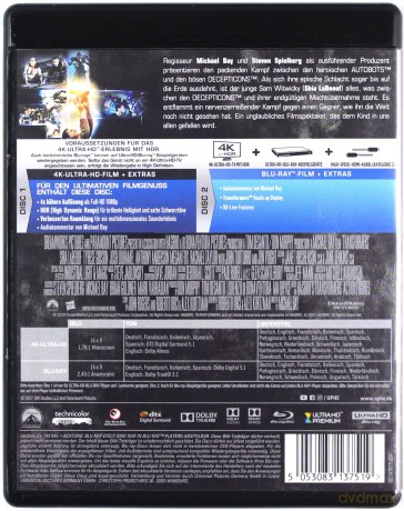 Transformers [Blu-Ray 4K]+[Blu-Ray]