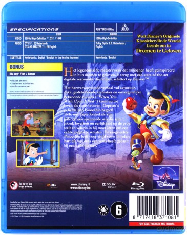 Pinocchio (Pinokio) [Blu-Ray]