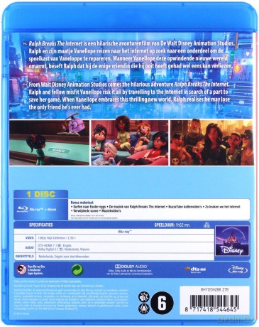Ralph Breaks the Internet (Ralph Demolka w internecie) [Blu-Ray]