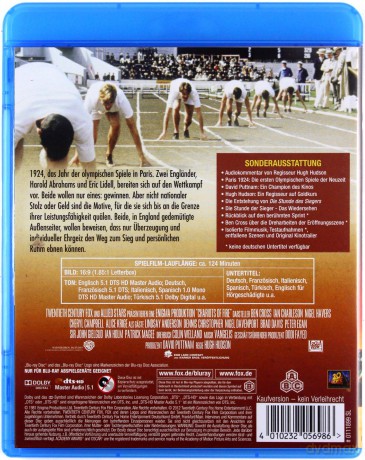 Chariots of Fire (Rydwany ognia) [Blu-Ray]