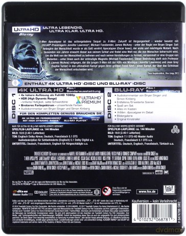 X-Men: Apocalypse [Blu-Ray 4K]+[Blu-Ray]