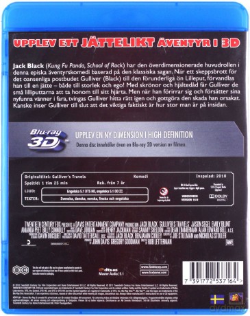 Gulliver's Travels (Podróże Guliwera) [Blu-Ray 3D]+[Blu-Ray]