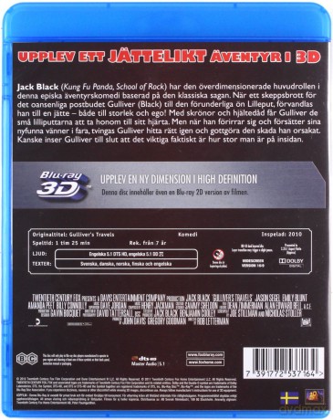 Gulliver's Travels (Podróże Guliwera) [Blu-Ray 3D]+[Blu-Ray]