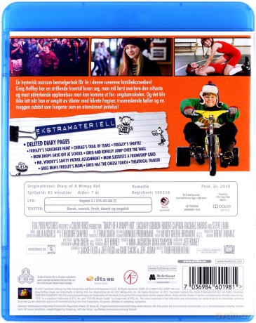 Diary of a Wimpy Kid (Dziennik cwaniaczka) [Blu-Ray]