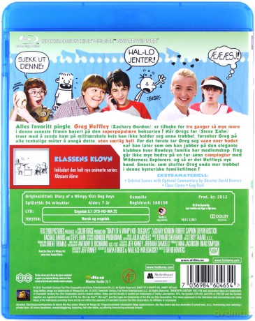 Diary of a Wimpy Kid: Dog Days (Dziennik cwaniaczka 3) [Blu-Ray]
