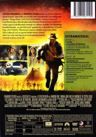 Indiana Jones and the Kingdom of the Crystal Skull (Indiana Jones i Królestwo Kryształowej Czaszki) [2DVD]