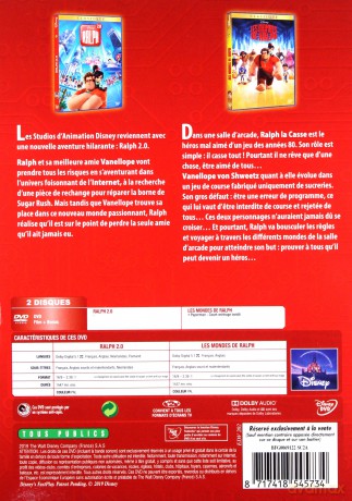 Wreck-It Ralph / Ralph Breaks the Internet (Ralph Demolka / Ralph Demolka w internecie) [BOX] [2DVD]