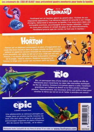 Ferdinand / Horton Hears a Who! / Rio / Epic (Fernando / Horton słyszy ktosia! / Rio / Tajemnica zielonego królestwa) [BOX] [4DVD]