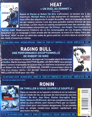 Raging Bull / Heat / Ronin (Wściekły byk / Gorączka / Ronin) [3xBlu-Ray]