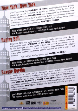 New York, New York / Raging Bull / Wagon towarowy Bertha (Wściekły byk) [BOX] [3DVD]