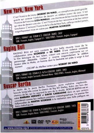 New York, New York / Raging Bull / Wagon towarowy Bertha (Wściekły byk) [BOX] [3DVD]