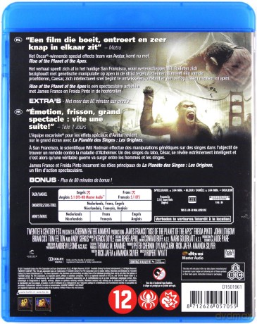 Rise of the Planet of the Apes (Geneza planety małp) [Blu-Ray]