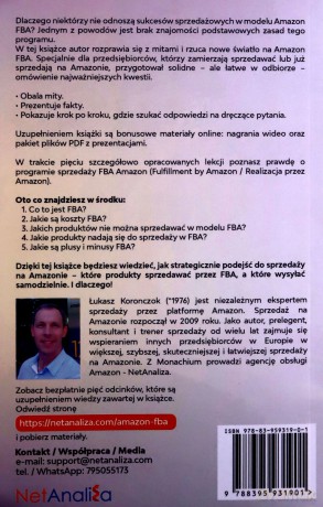 Kurs Amazon FBA: Dla przedsiębiorców (Sprzedaż na Amazon) - Łukasz Koronczok [KSIĄŻKA]