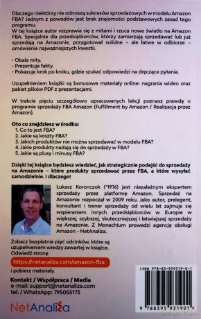 Kurs Amazon FBA: Dla przedsiębiorców (Sprzedaż na Amazon) - Łukasz Koronczok [KSIĄŻKA]