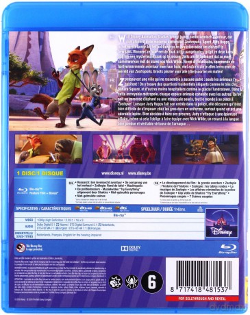 Zootopia (Zwierzogród) (Disney) [Blu-Ray]
