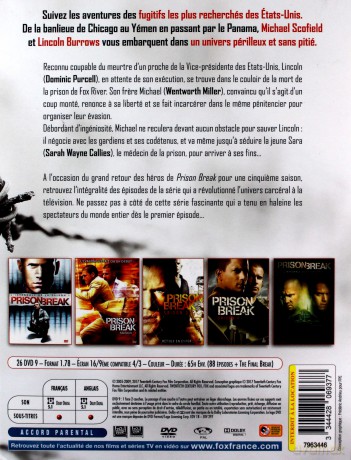 Prison Break Season 1-5 (Skazany na śmierć) [26DVD]