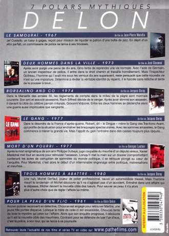 Delon Collection: For a Cop's Hide / Three Men to Kill / The Gang / Blood on the Streets / Death of a Corrupt Man / The Samurai / Two Men in Town [BOX] [7DVD]