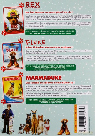 Firehouse Dog / Marmaduke  / Fluke (Strażacki pies / Marmaduke - pies na fali / Psim tropem do domu) [3DVD]