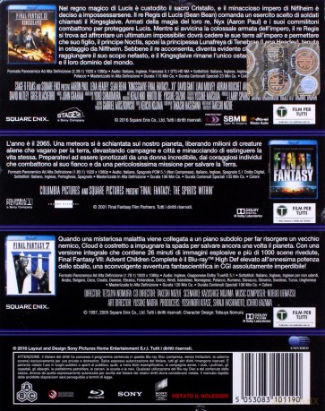 Final Fantasy: The Spirits Within / Advent Children / Kingsglaive (Final Fantasy: Wojna dusz / Advent Children / Gwardia Królewska) [3xBlu-Ray]