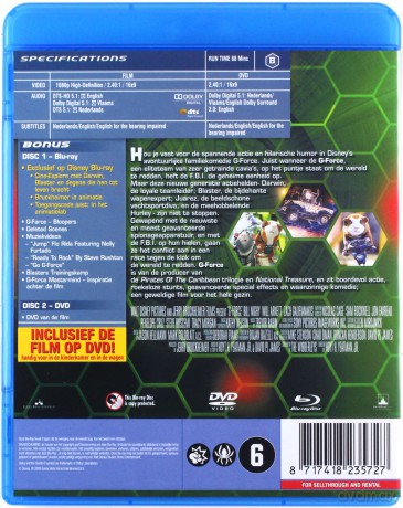 G-Force (Załoga G) [Blu-Ray]+[DVD]