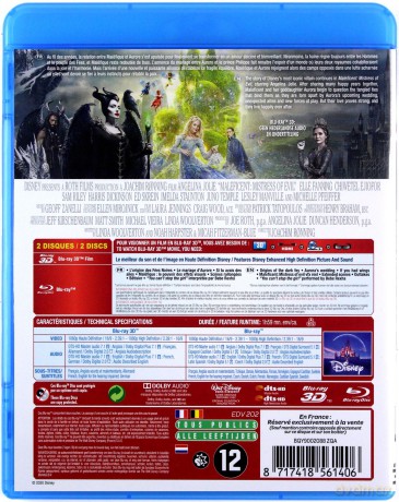 Maleficent: Mistress of Evil (Czarownica 2) (Disney) [Blu-Ray 3D]+[Blu-Ray]