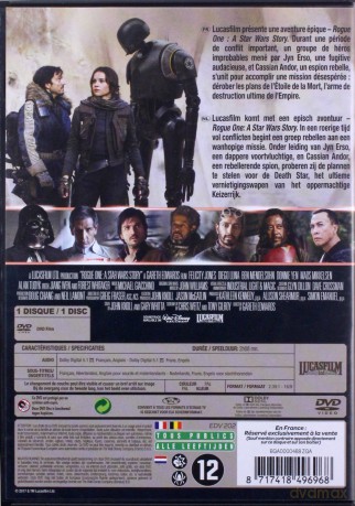 Rogue One: A Star Wars Story (Łotr 1. Gwiezdne wojny - historie) [DVD]