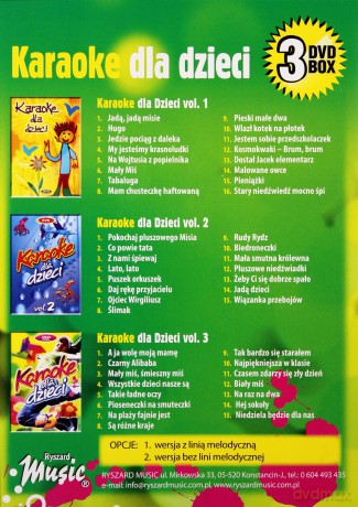 Karaoke dla dzieci BOX [3DVD]