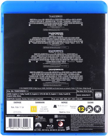 Transformers 1-4 [4xBlu-Ray]