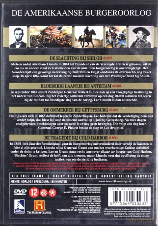 Oorlog in Woord en Beeld 07: De Amerikaanse Burgeroorlog 1861 - 1865 [DVD] 