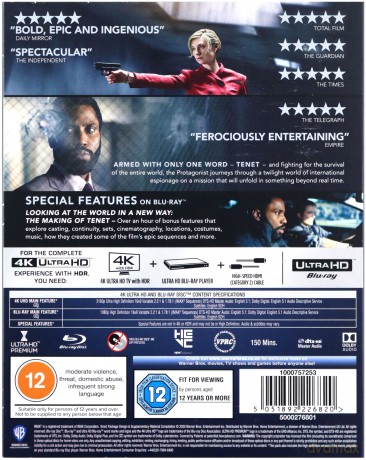 Tenet [Blu-Ray 4K]+[2xBlu-Ray]