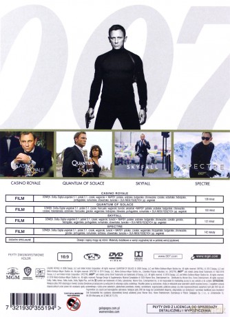 007 James Bond Daniel Craig Kolekcja [4DVD]