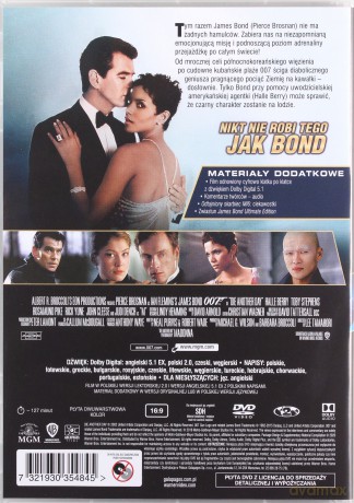 007 James Bond Śmierć Nadejdzie Jutro [DVD]