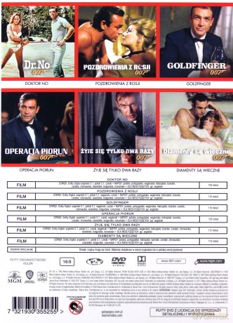 007 James Bond Sean Connery Kolekcja [6DVD]