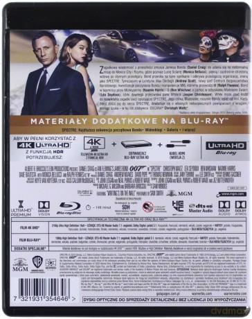 007 James Bond Spectre [Blu-Ray 4K]+[Blu-Ray]