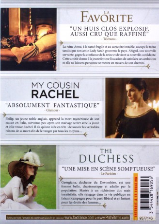 The Favourite / My Cousin Rachel / The Duchess (Faworyta / Moja kuzynka Rachela / Księżna) [BOX] [3DVD]