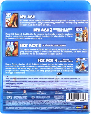 Ice Age 1-4 (Epoka lodowcowa 1-4) [4xBlu-Ray]