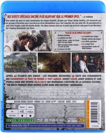 Dawn of the Planet of the Apes (Ewolucja planety małp) [Blu-Ray]