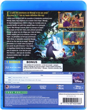 The Jungle Book 2 (Księga dżungli 2) (Disney) [Blu-Ray]