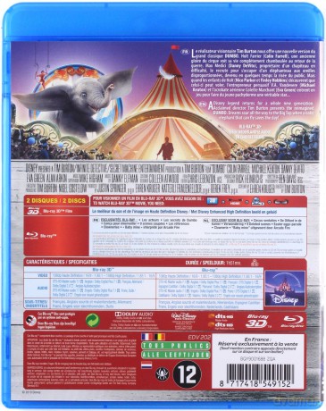 Dumbo [Blu-Ray 3D]+[Blu-Ray]