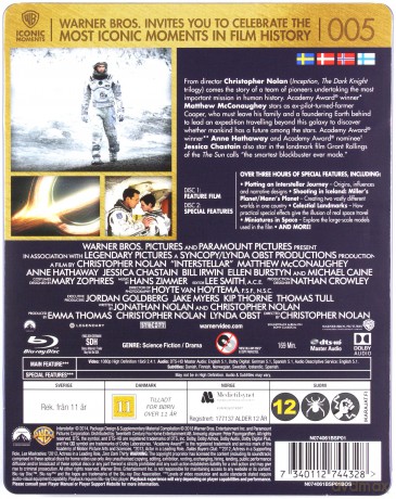 Interstellar (steelbook) [Blu-Ray]