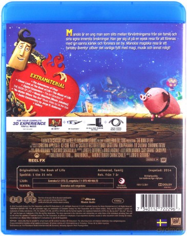 The Book of Life (Księga życia) [Blu-Ray 3D]+[Blu-Ray]