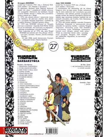 Thorgal Tom 27: Barbarzyńca (twarda) - Rosiński - Van Hamme [KSIĄŻKA]