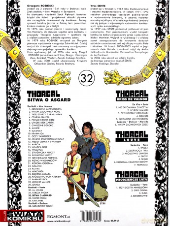 Thorgal Tom 32: Bitwa o Asgard (twarda) - Rosiński - Sente [KSIĄŻKA]
