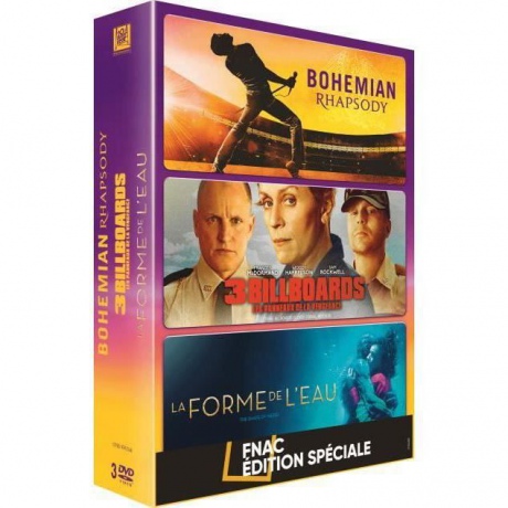 Bohemian Rhapsody / Three Billboards Outside Ebbing, Missouri / The Shape of Water (Trzy billboardy za Ebbing, Missouri / Kształt wody) [BOX] [3DVD]