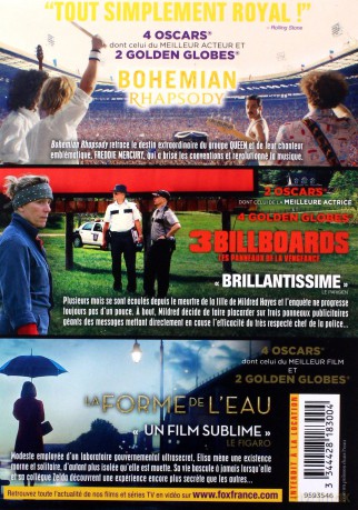 Bohemian Rhapsody / Three Billboards Outside Ebbing, Missouri / The Shape of Water (Trzy billboardy za Ebbing, Missouri / Kształt wody) [BOX] [3DVD]