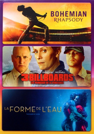 Bohemian Rhapsody / Three Billboards Outside Ebbing, Missouri / The Shape of Water (Trzy billboardy za Ebbing, Missouri / Kształt wody) [BOX] [3DVD]