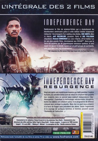 Independence Day / Independence Day: Resurgence (Dzień Niepodległości / Dzień Niepodległości: Odrodzenie) [2DVD]