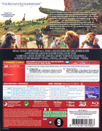 The Lion King (Król Lew) (Disney) [Blu-Ray 3D]+[Blu-Ray]