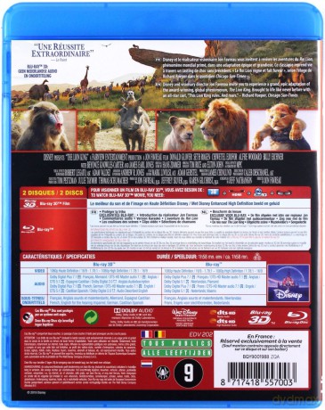The Lion King (Król Lew) (Disney) [Blu-Ray 3D]+[Blu-Ray]